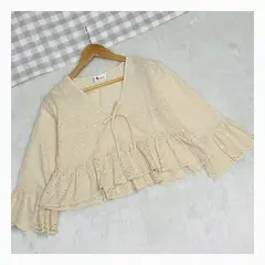 RYBIU IMPORT - Blusa Mujer Broderie Algodón