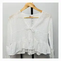 RYBIU IMPORT - Blusa Mujer Broderie Algodón R