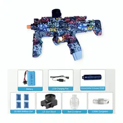 GENERICO - Metralleta De Juguete MP7 Con Luces RGB con 20000 Balas Hidrogel