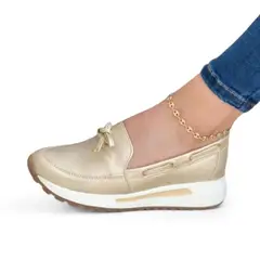 GENERICO - Mocasin Mujer 1022L-50 Color Dorado
