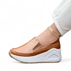 GENERICO - Mocasin Mujer Planta De Goma 1022L-55 Color Camel