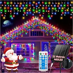 ARTEZA - Guirnalda Solar 12 Metros 460 LED Multicolor con Control Remoto