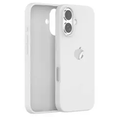 GENERICO - Case Protector Silicone Compatible con iPhone 17 Blanco