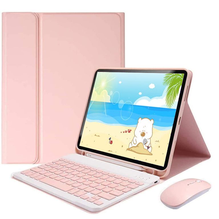 Funda con teclado de español (Incluye Ñ) para iPad A16 11.ª y 10.ª Generación 11 y 10.9 pulgadas