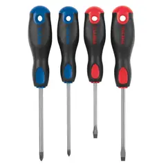 PRETUL - Desarmadores Mango Comfort Grip 4 unidades,