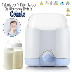 GENERICO - Calentador Y Esterilizador De Biberones - Celeste