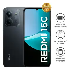 XIAOMI - Celular Redmi Note 15C 8GB 256GB 69 Negro