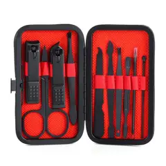 GENERICO - Set de Manicura y Pedicura de acero inoxidable - 10 en 1