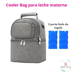 GENERICO - Cooler Bag De Leche Bolso Termico + 2 Porta Hielo