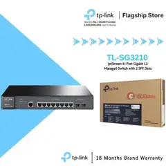 TP LINK - SWITCH TP-LINK TL-SG3210 8PTS GIGABIT ADMIN + 2SFP
