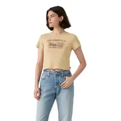 LEVIS - Polo Mujer Essential Sporty Tee Café