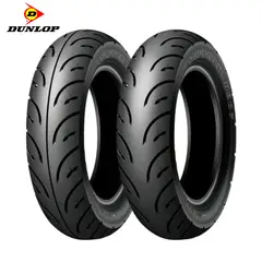 DUNLOP - PAR DE LLANTAS D307 100-90-10 y 90-90-12