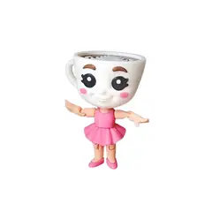 GENERICO - Italian Brainrot Ballerina Cappuccina Figura Articulada