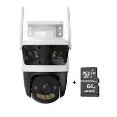 IMOU - Cámara de Seguridad Cruiser Triple 11MP + Micro SD 64GB Lente fijo y PT