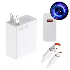 GENERICO - Cargador 120w Carga Rápida Compatible Con Xiaomi + Segundero Decimal