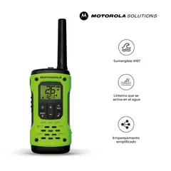 MOTOROLA - Radio Walkie Talkie de Dos Vías Talkabout T600 H2O Verde IP67