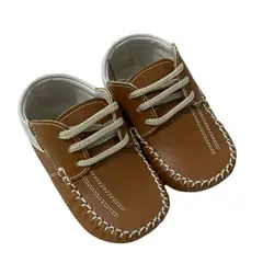 GENERICO - Zapatito De Bebe hombre Infantil con pasadores talla18