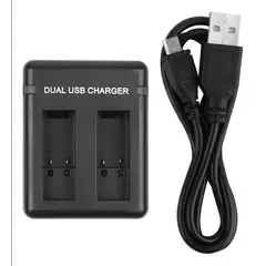 GENERICO - Cargador para GoPro Dual 5-6-7-8-9-10 para 2 Baterías - Compatible
