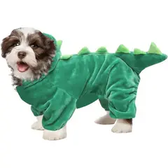 GENERICO - DISFRAZ Pijama de DINOSAURIO para Mascotas Talla 4
