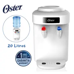 OSTER - Dispensador de Agua Oster® 20L con Caño de Agua Caliente y Fría
