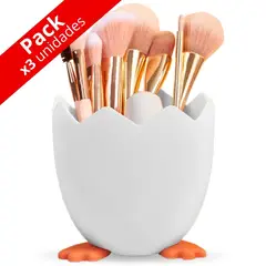 MINARI - Pack x3 Organizador de Maquillaje Cosméticos Porta Brochas H20