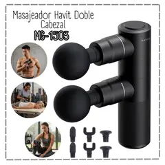 HAVIT - Masajeador Muscular Doble Cabezal Recargable MG1503