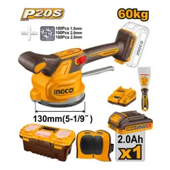 INGCO TOOLS - Ventosa Vibradora para Cerámica Ingco 20V 130MM 1 batería CTVLI20015