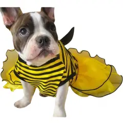 GENERICO - DISFRAZ Vestido de Abejita para Mascotas Talla 4