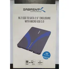 SABRENT - Case Adaptador M.2 SSD a USB 3.0 / SATA III 2.5" de 6 Gbps