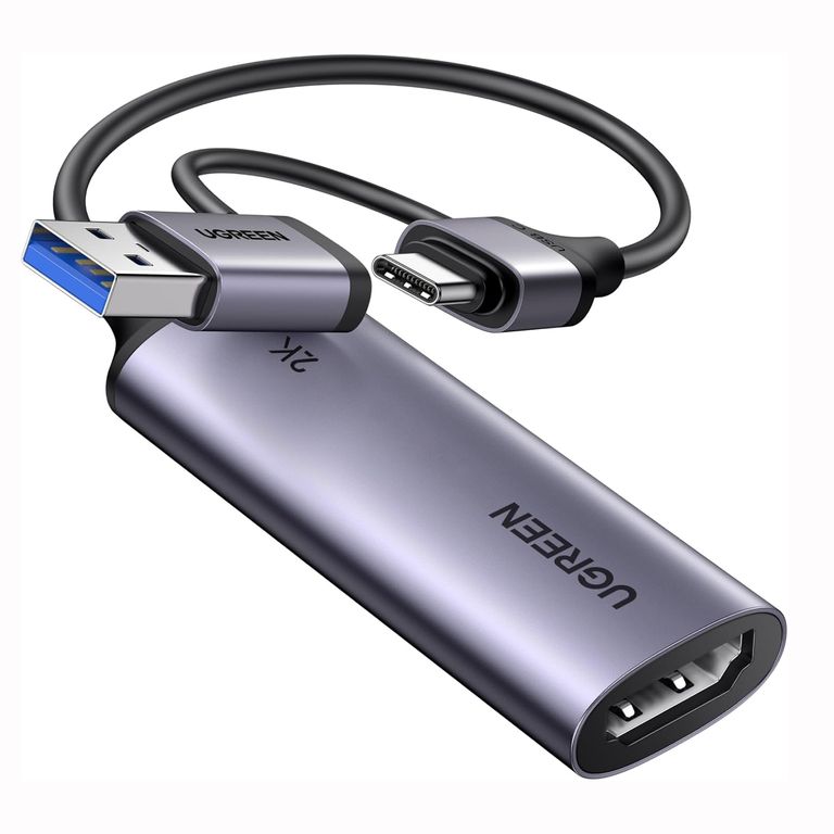 Capturadora de Video 2K 30Hz HDMI a USB-A USB-C