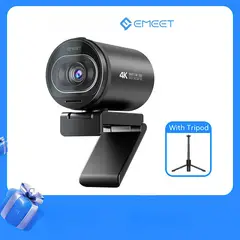 GENERICO - CAMARA WEB 4K - EMEET S600 - KIT INCLUYE TRIPODE