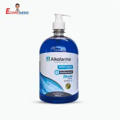 ALKOFARMA - Jabón líquido antibacterial X 1L Marino -