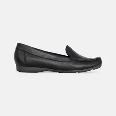 GINO BIGIONI - Mocasin Mujer de cuero MOC NEGRO