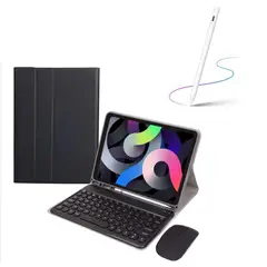PUREPOWER - Funda con teclado de español Ñ para Galaxy Tab S10Lite S10FE S9FE S9S8