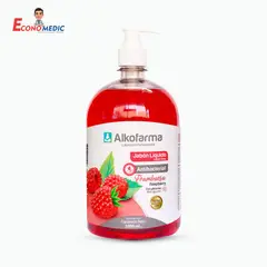 ALKOFARMA - Jabón líquido antibacterial X 1L Frambuesa -