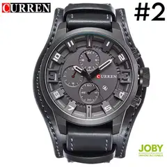 CURREN - DOBLE CUERO GRIS OSCURO