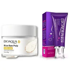 BIOAQUA - PACK CREMA BLANQUEADORA DE ZONAS y CREMA ACLARANTE DE ARROZ