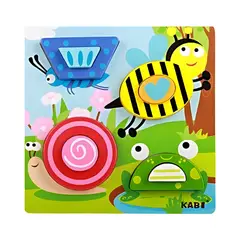 GENERICO - Juguete Didáctico Set de Puzles Encajables 3D Viviparos