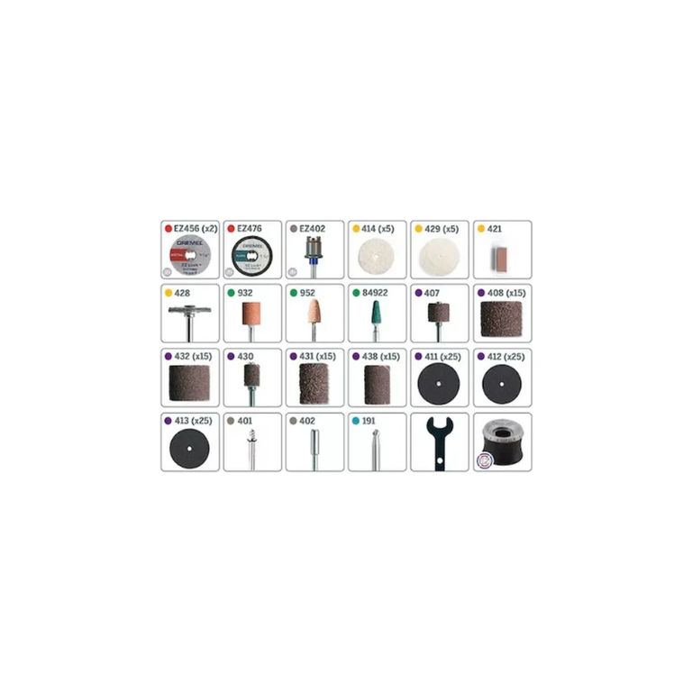 Kit De 160 Accesorios Modelo 710 Para Mini Tornos