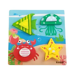GENERICO - Juguete Didáctico Set de Rompecabezas Encajables 3D Mar