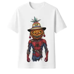 AQUA&MODA - Polo 100% Algodón Estilo Clasico Unisex AquaModa Logo HalloWeen araña POHWAÑ1