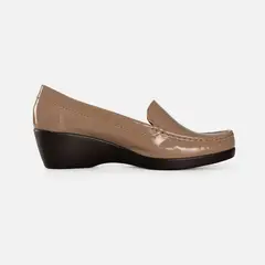 GINO BIGIONI - Mocasin Mujer de cuero TACNA22-01 Taupe