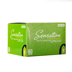 GENERICO - Preservativos Sensation Manzana Liso Caja 60 X 3 Und