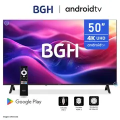 BGH - Televisor 50" UHD 4K Android TV B5024UK6AIP Modelo 2025