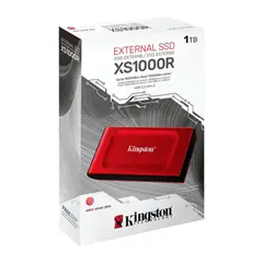 KINGSTON - Disco Sólido Externo XS1000 1TB 1050MBs Rojo