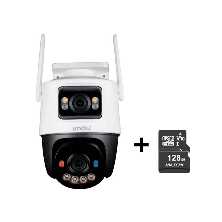 Cámara de Seguridad Wifi Wifi Cruiser Dual 10MP Exterior + Micro SD 128GB