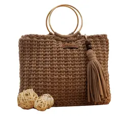 SKANKI - Cartera Amalfi Marrón Mujer