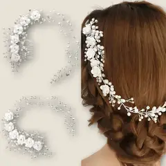 GENERICO - TOCADOR PEINETA GANCHO PARA NOVIA