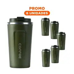 RYBIU IMPORT - Pack6 Termo Moderno Funcional de 510ml en Verde Petroleo