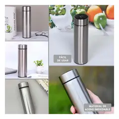 RYBIU IMPORT - Termo Inteligente Digital 500 ml con Filtro de Te Plateado